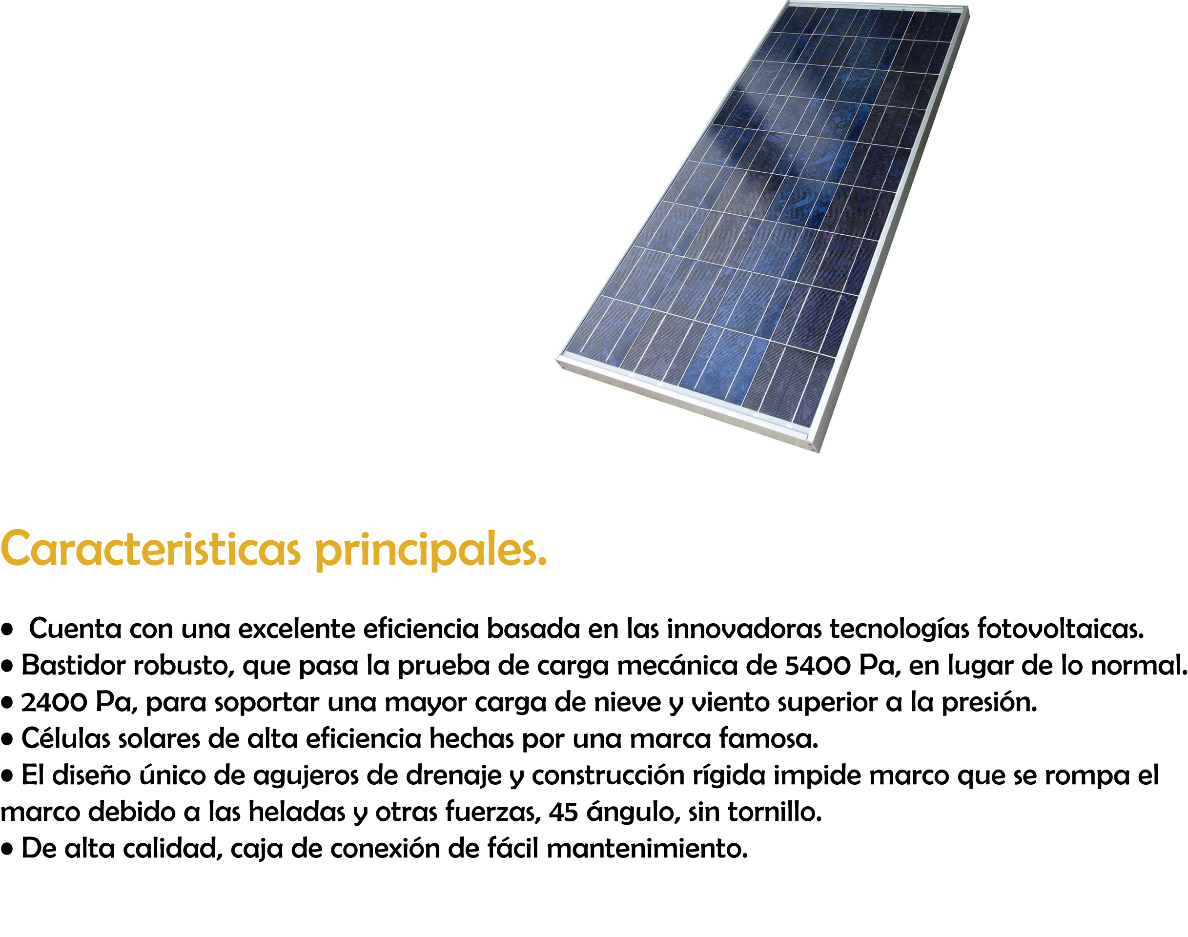 Modulo policristalino de 250 watt